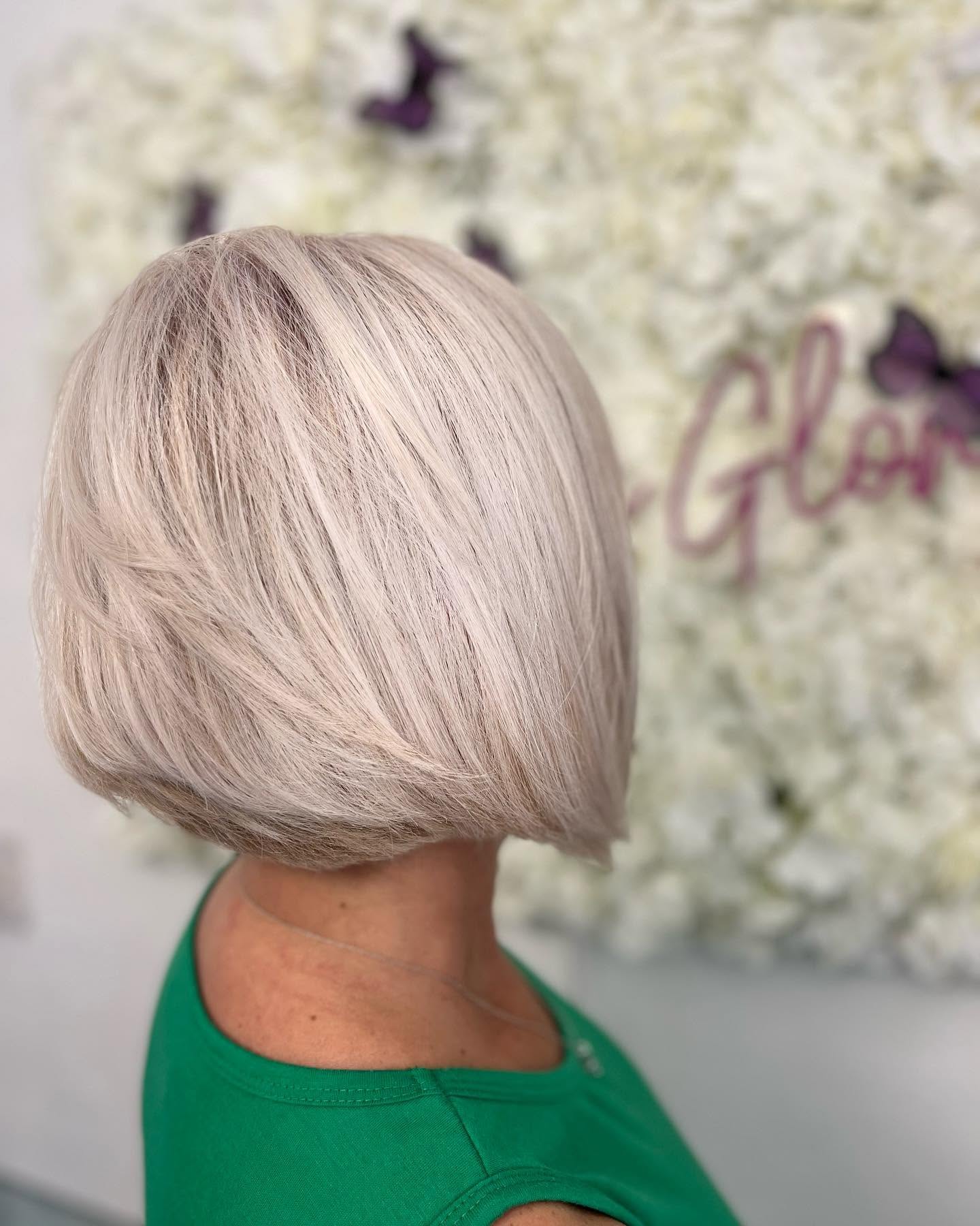 Hand-tied hair extension install with seamless color match